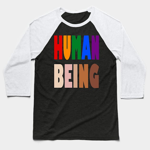 Human Being Pride Baseball T-Shirt by TeeMax